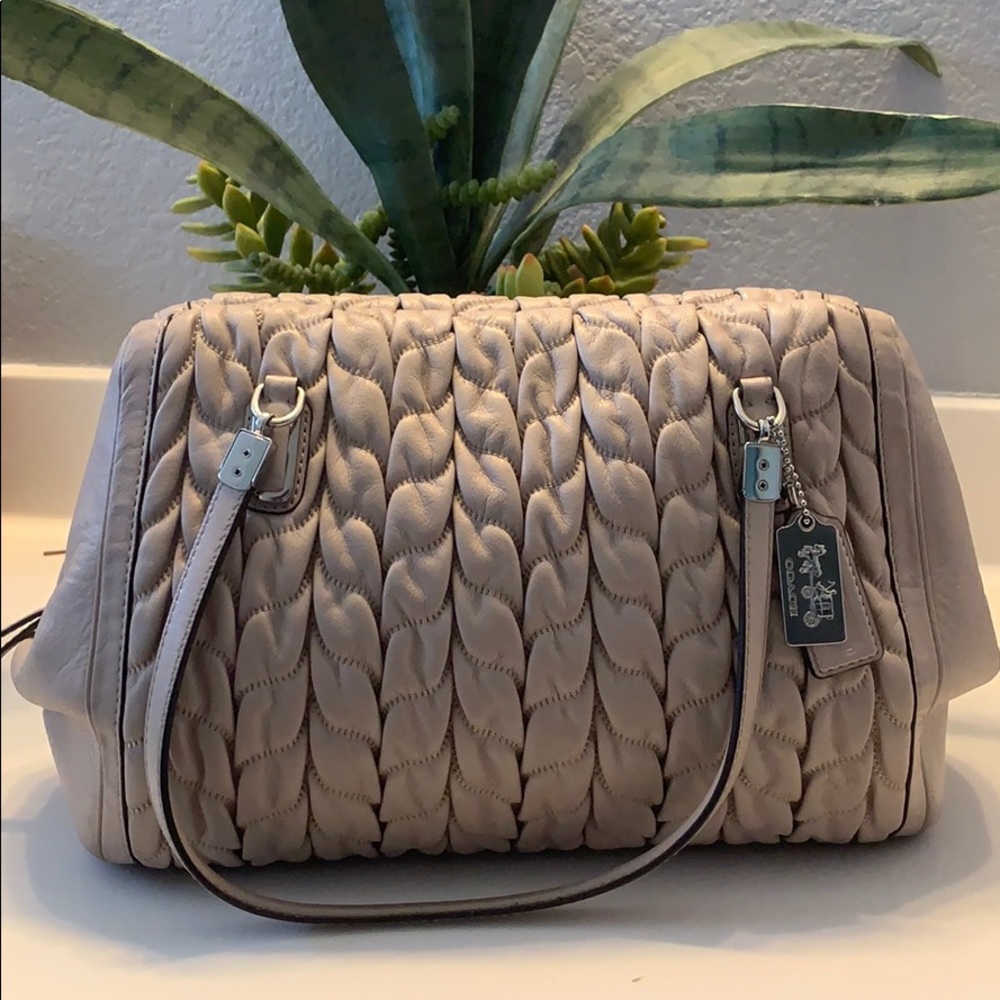 Madison Madeline Ew Gathered Chevron Satchel